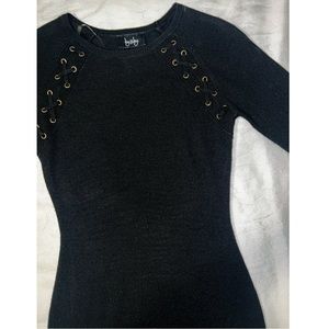 Black Sweater Mini Dress